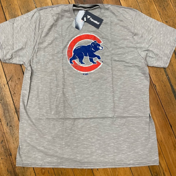 Fanatics Other - Men's Fanatics Branded Gray Chicago Cubs Team Logo Space-Dye T-Shirt